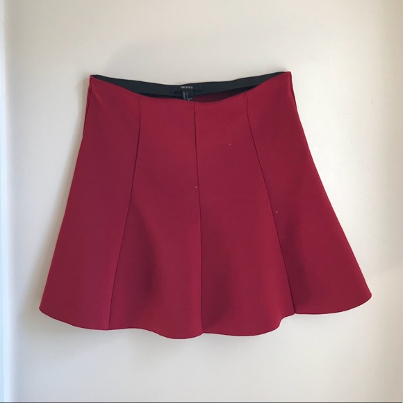 Forever 21 Red Skirt - Picture 1 of 2